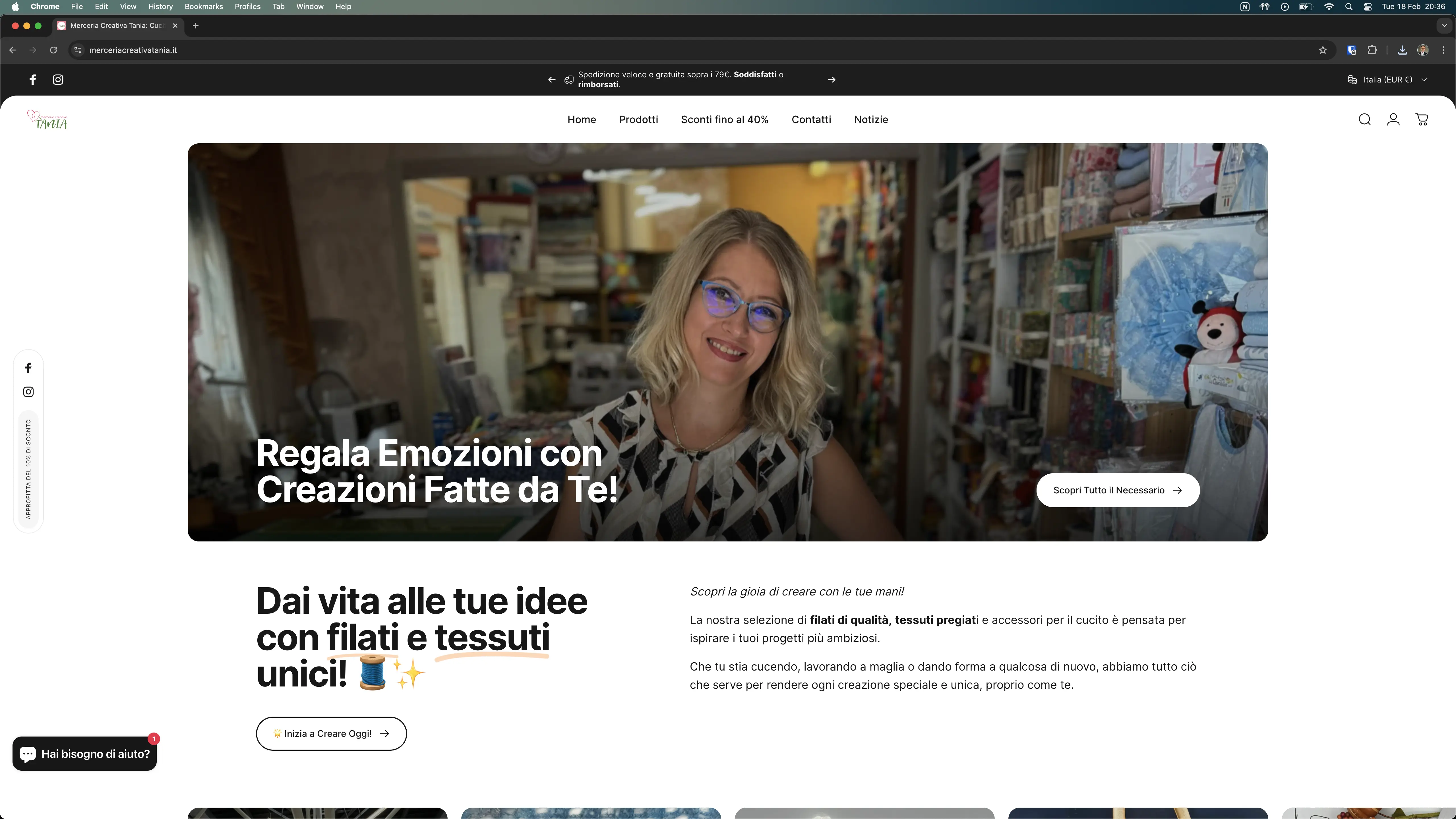 un progetto che ho realizzato per un cliente